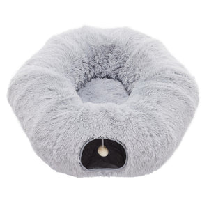 cat bed tunnel design for comfortable sleep and play