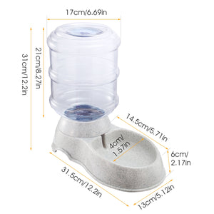 Self refilling water bowl for cats and dogs