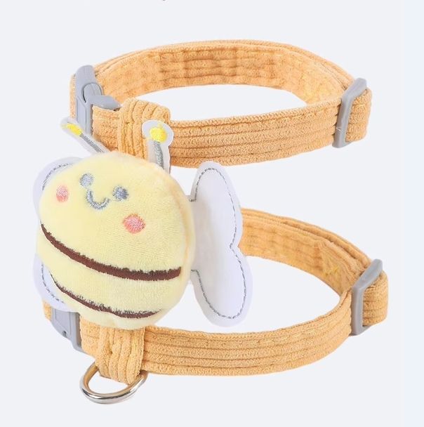 Cat leash traction rope set for outdoor walking and control