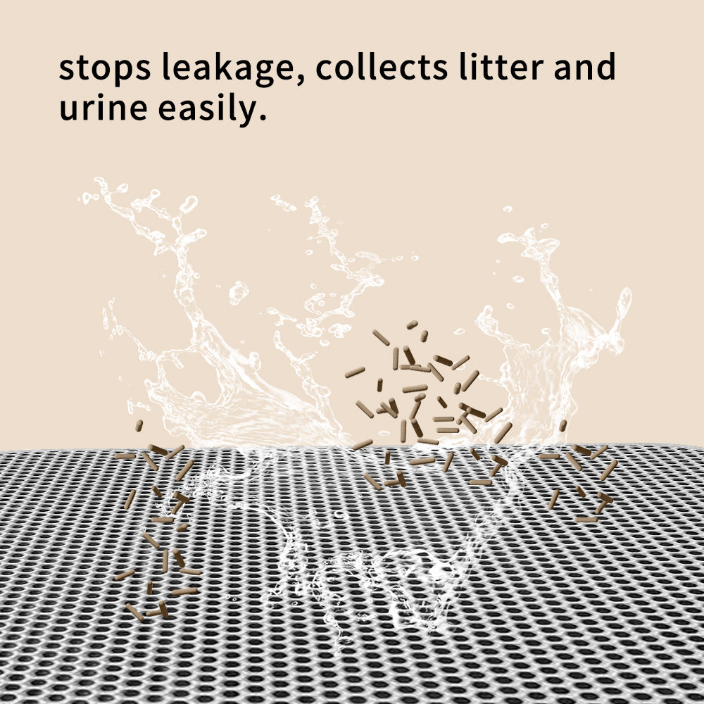 Cat litter trapper mat for cleaner floors