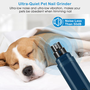 silent pet nail grinder for cat claw care and trimming
