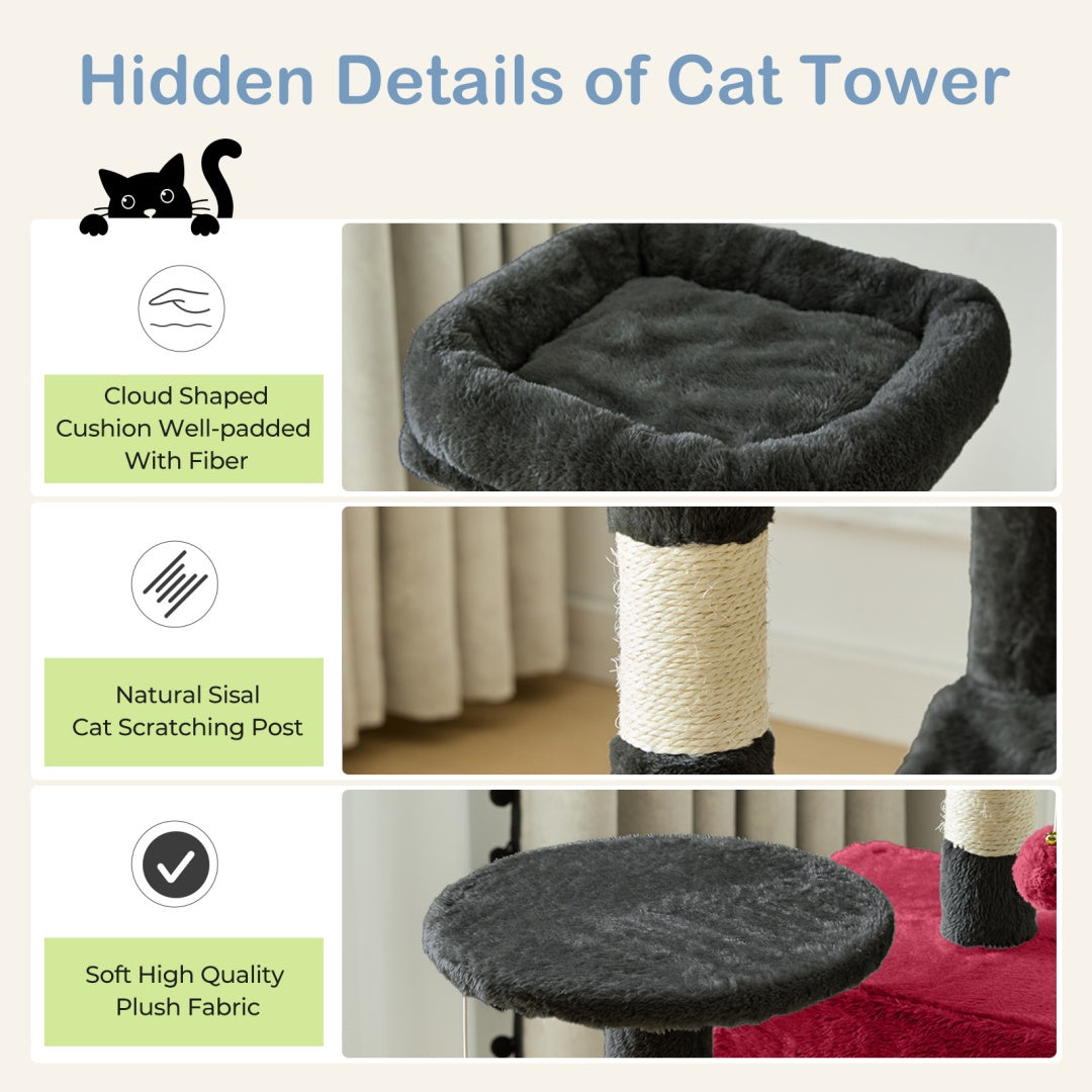 cat play tower for indoor exercise and fun