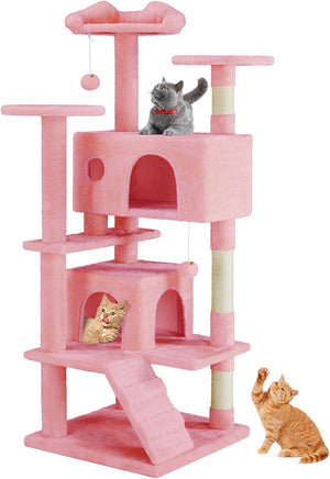 54 inch cat tree tower for large cats indoor