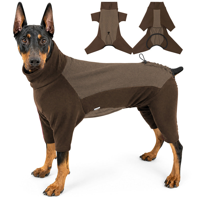 1. Solid Color Dog Sweater in Green Brown and Red by ByAzora