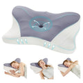 Cervical memory foam pillow with contour design for neck support