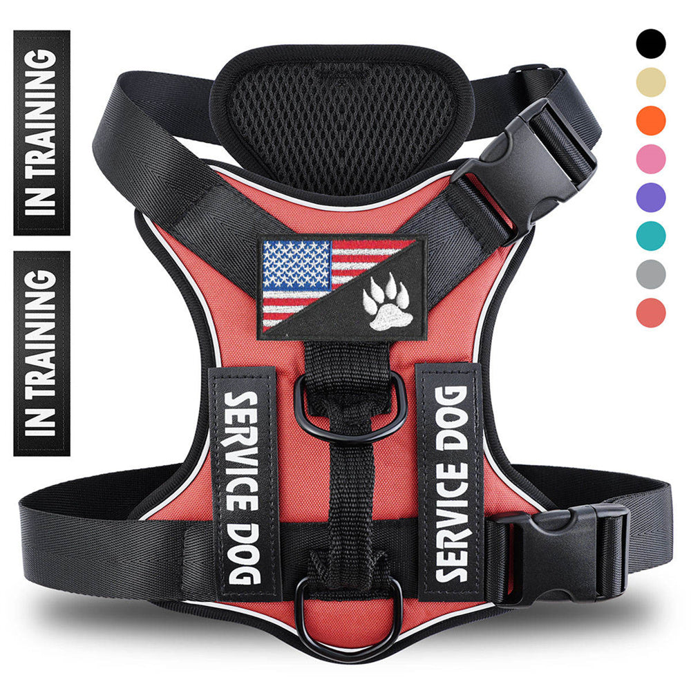 comfortable reflective pet walking harness for dogs
