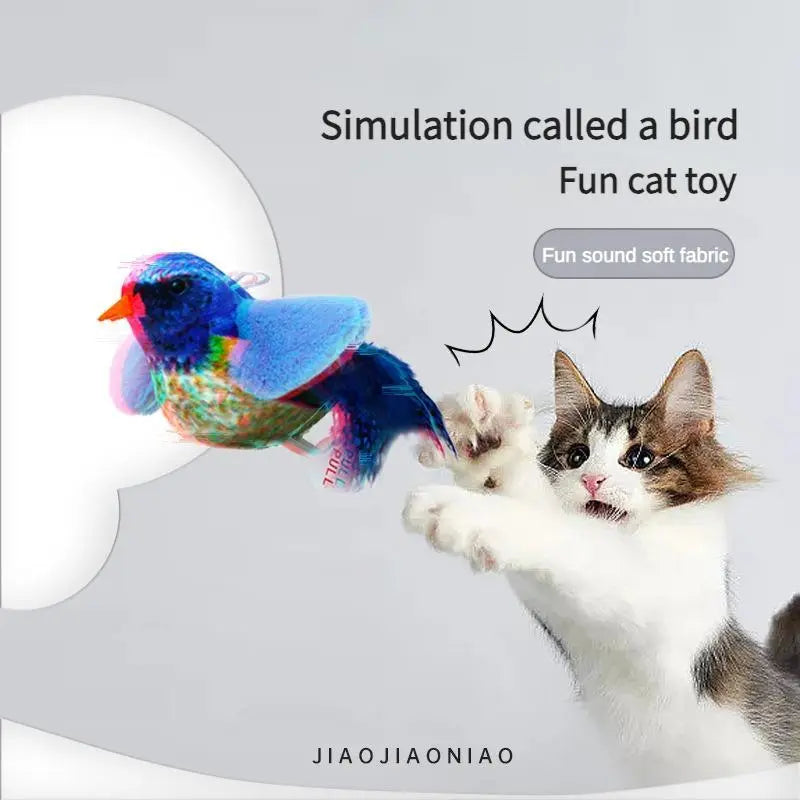 Cute Bird Cat Teaser Toy For Indoor Cats