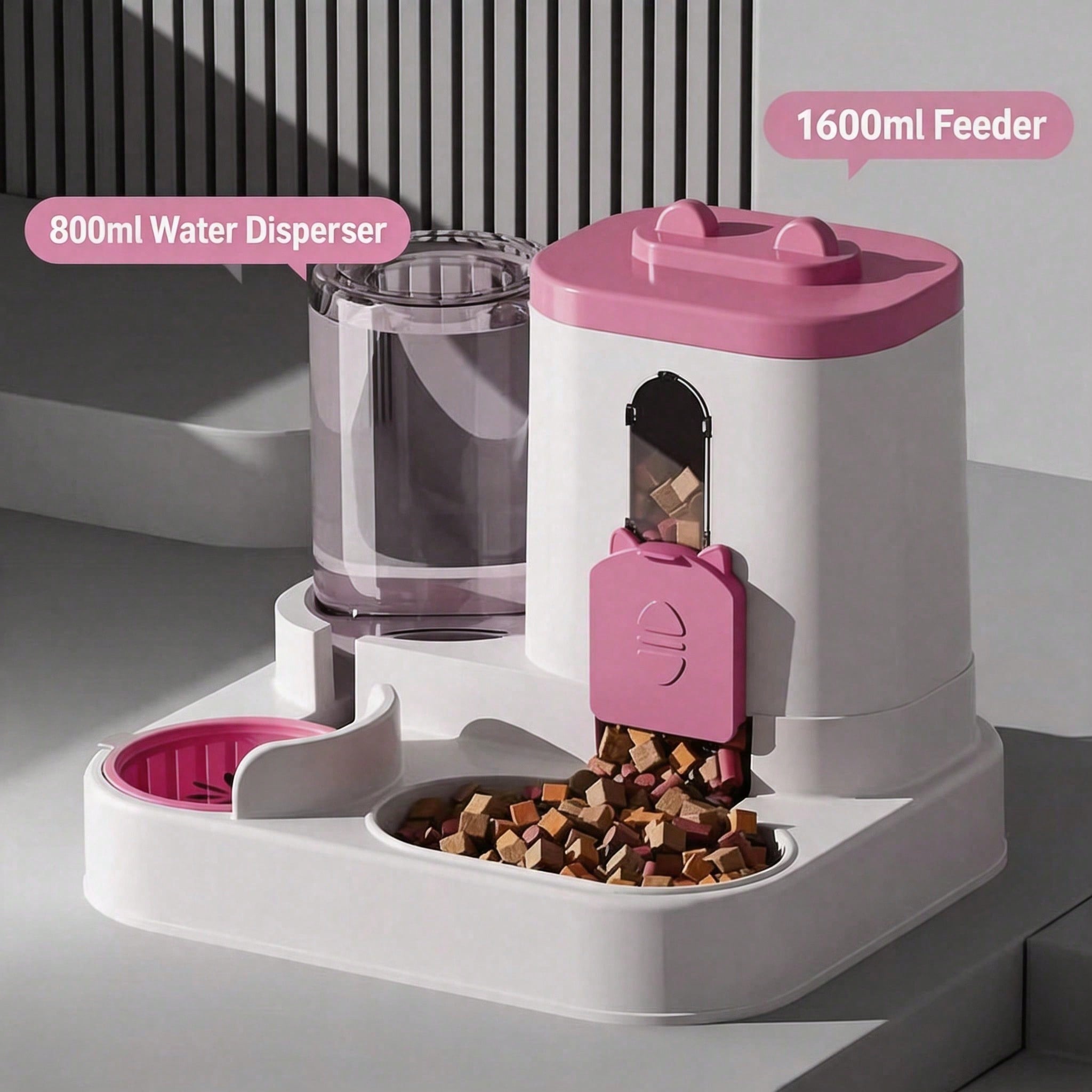 Automatic Cat Food And Water Bowl