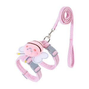 Decorative wing style cat harness for luxury pet accessories