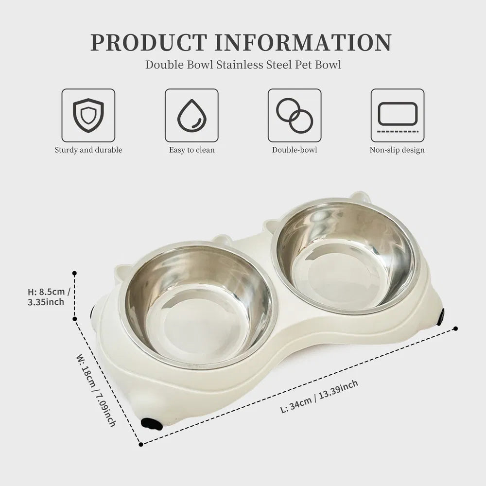 Dishwasher safe cat and dog feeding bowls