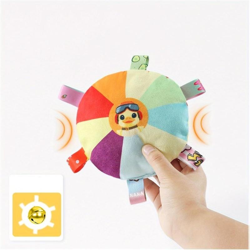 Plush flying disc chew toy for dogs