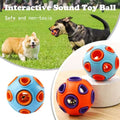 Interactive rubber ball toy for dogs