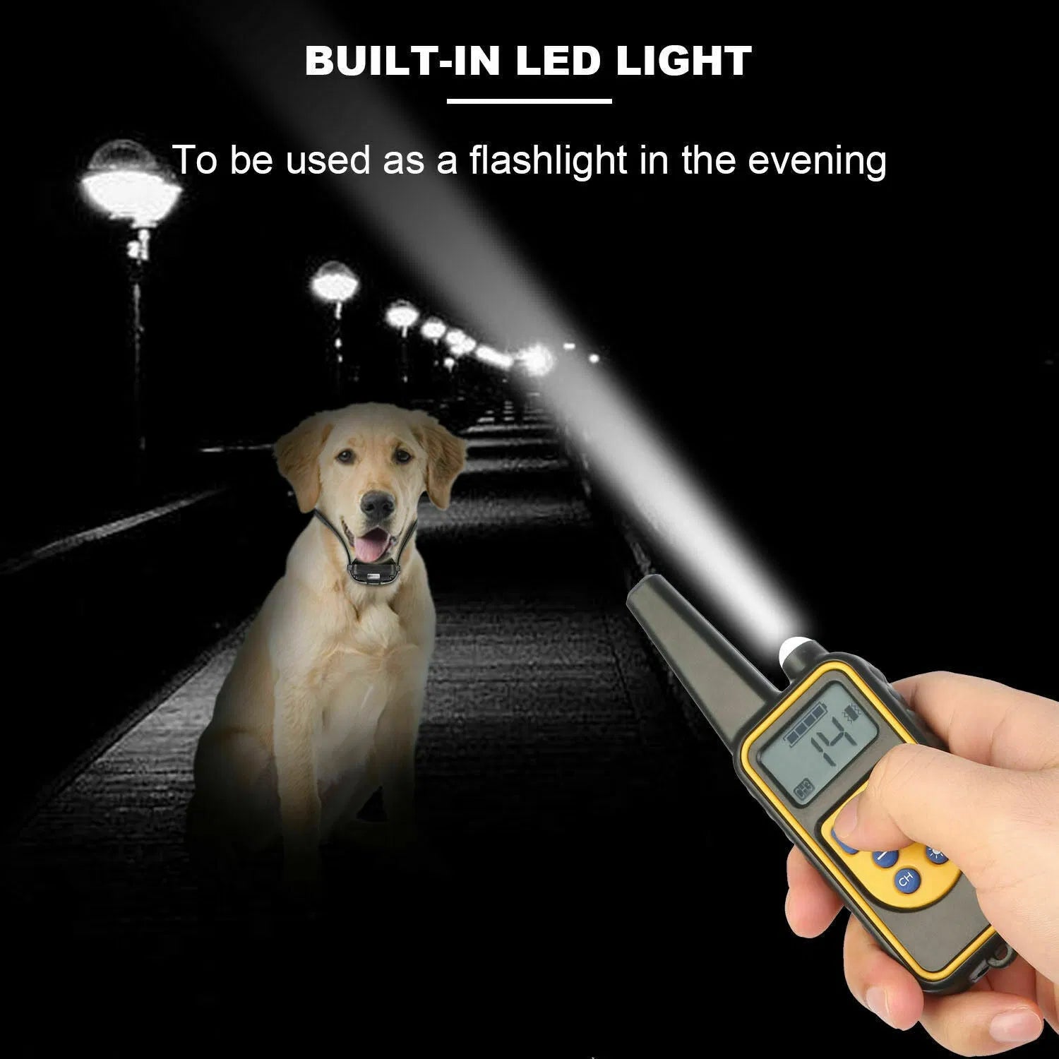 3000FT remote dog training collar with rechargeable control