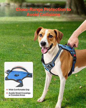 Dog vest harness with handle for better control and walking