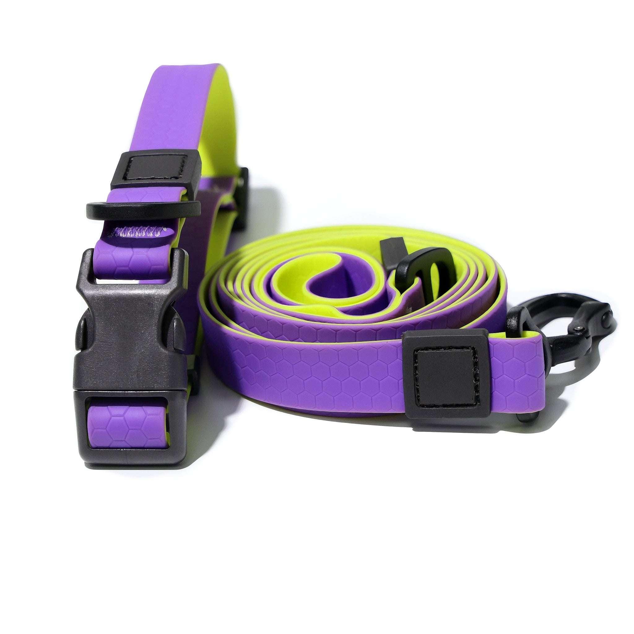 Dual-color honeycomb embossed pet lead for safe daily walks