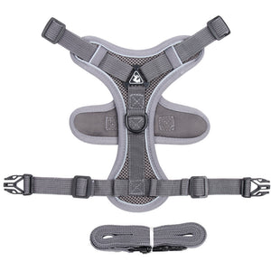 Cat Harness Vest Color Options in Green Red Brown and Gray