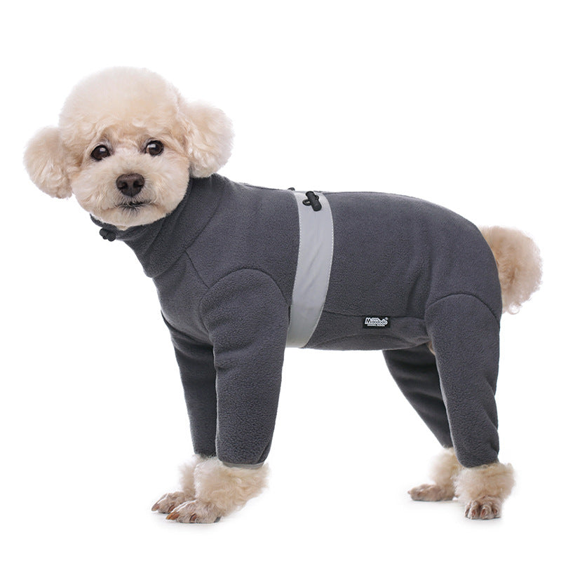 Stylish Striped Winter Dog Clothing in Multiple Colors