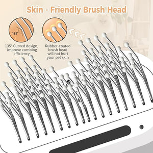 ergonomic design cat steam brush for comfortable grooming