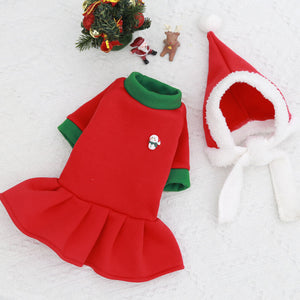 Cute Christmas dog outfit for holiday celebrations