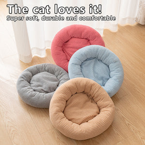 Thick winter pet bed for dogs and cats with soft cushioning