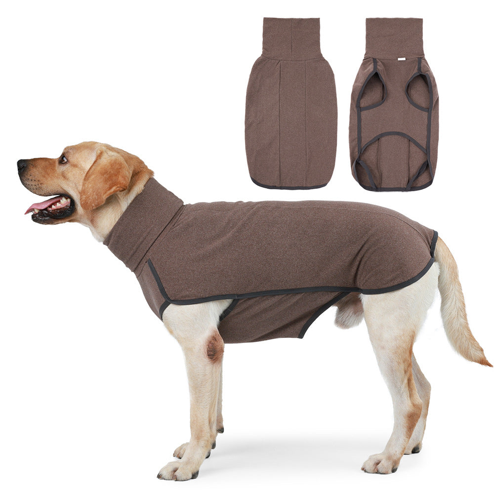 Cozy Winter Dog Sweater in Brown