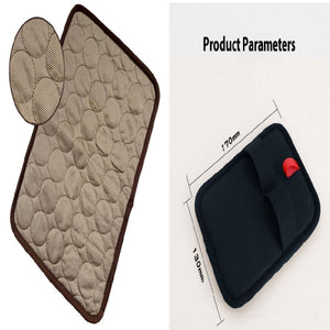 Ice silk cooling pet mat washable fabric close-up