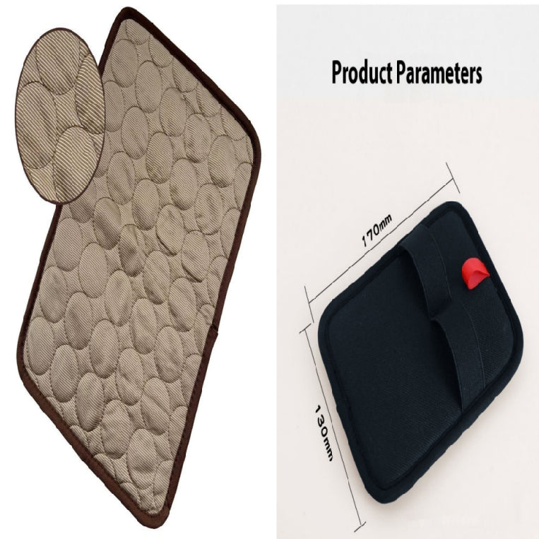 Ice silk cooling pet mat washable fabric close-up