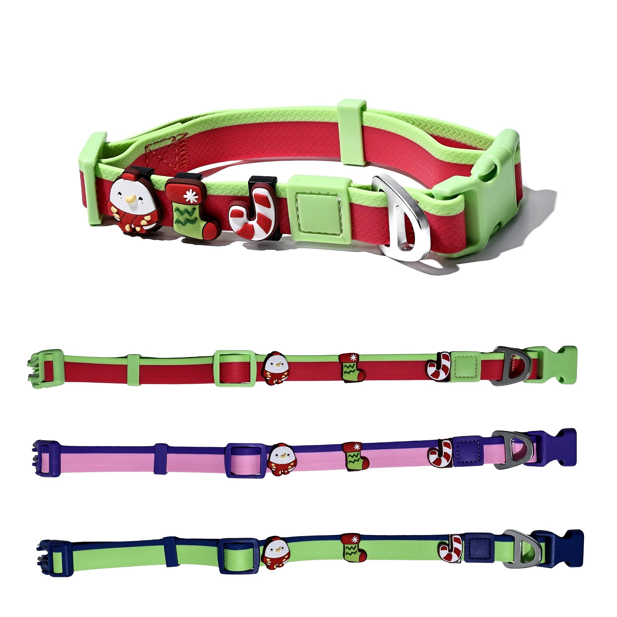 Fashionable dog walking leash with colorful dual-tone design