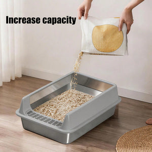 Stainless Steel Cat Litter Box For Large Cats