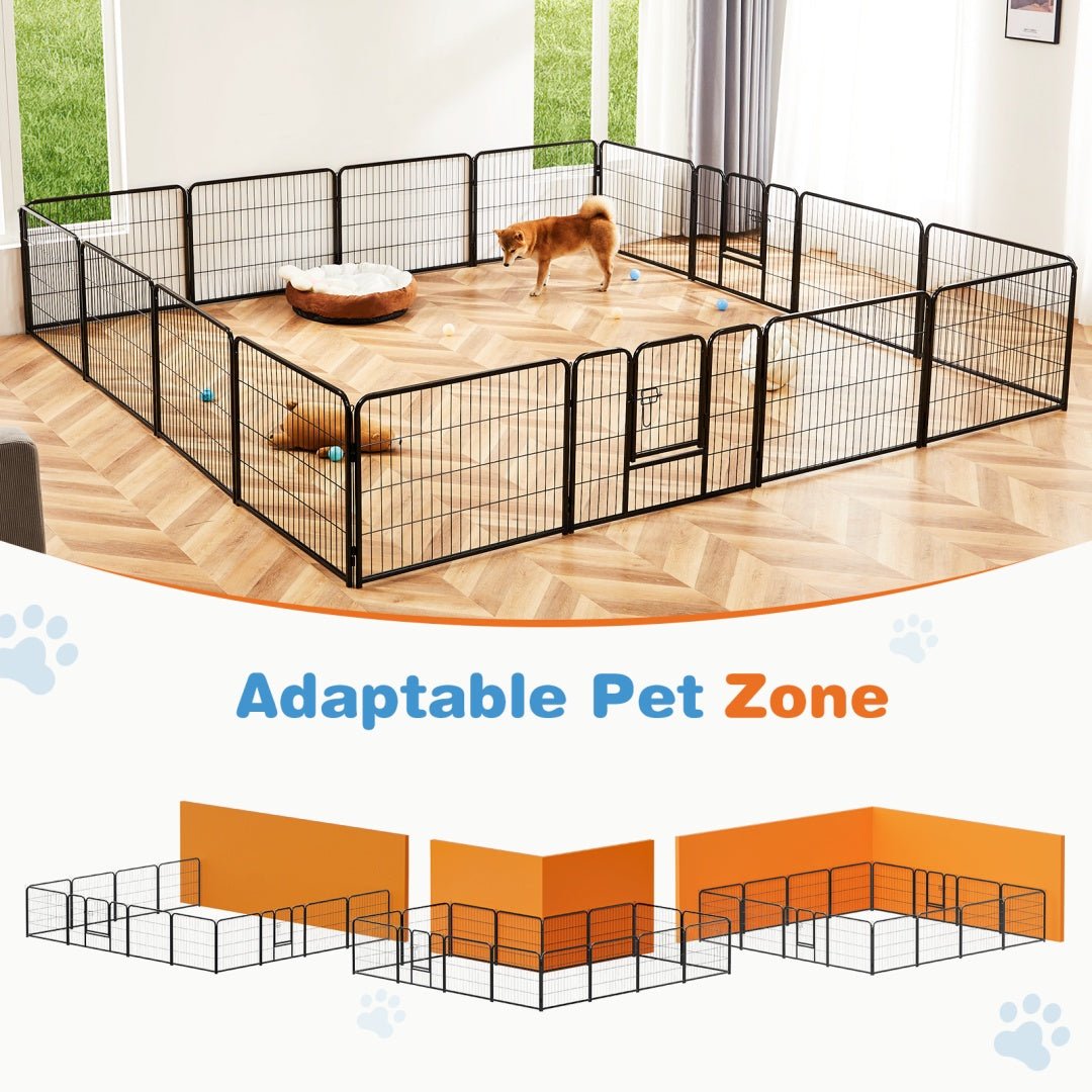 foldable metal dog playpen for easy storage