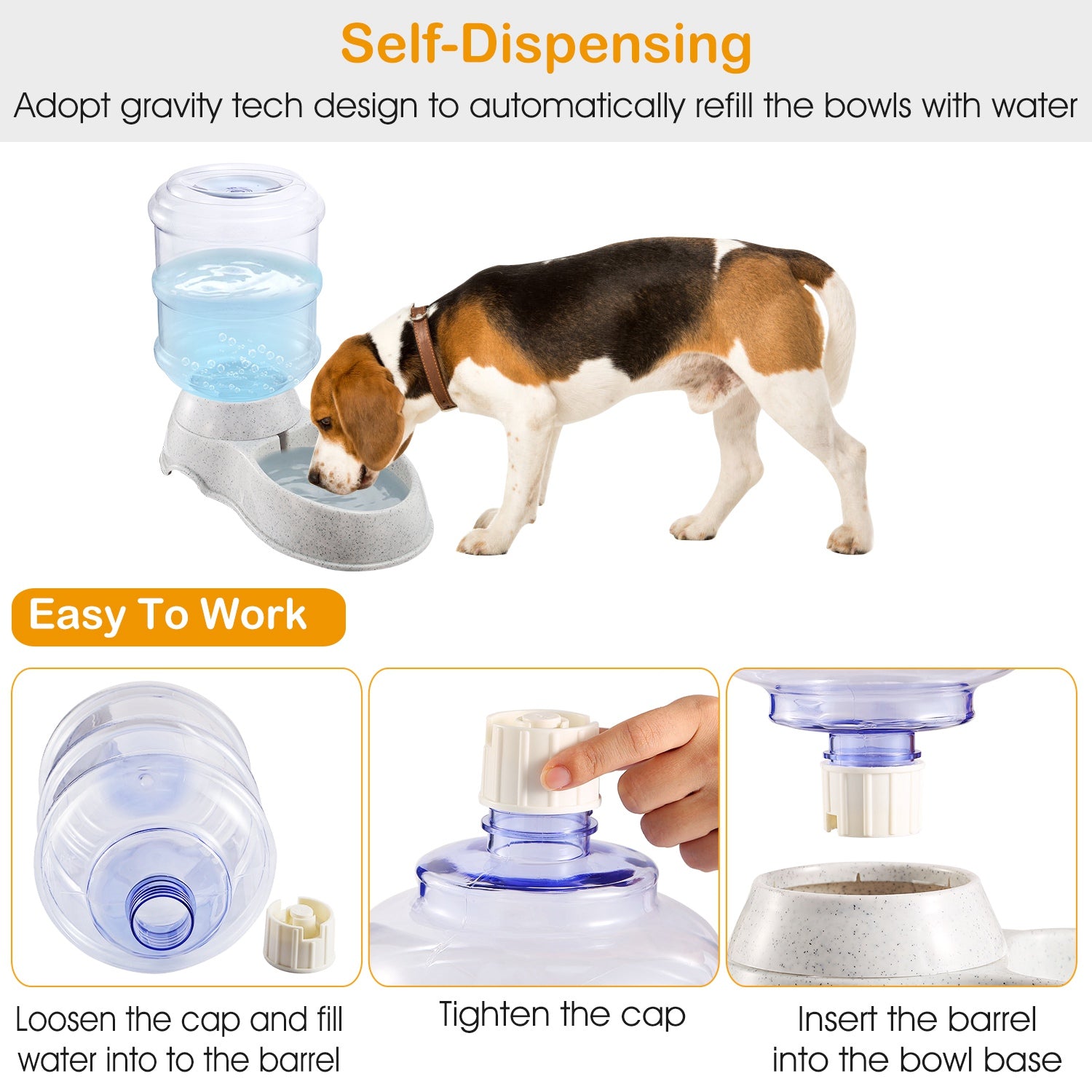 Food grade automatic pet water dispenser