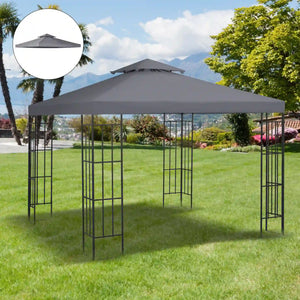 2 tier gazebo replacement canopy top for outdoor patio and garden use