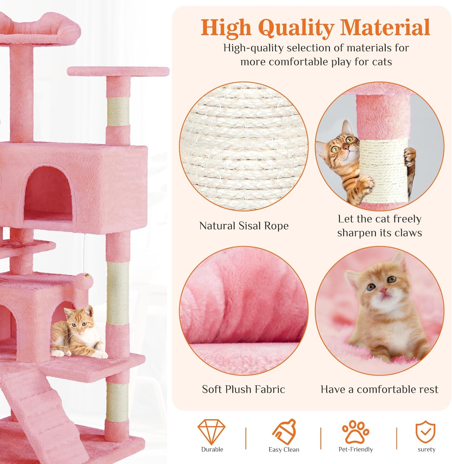 stable cat tree suitable for big and heavy cats