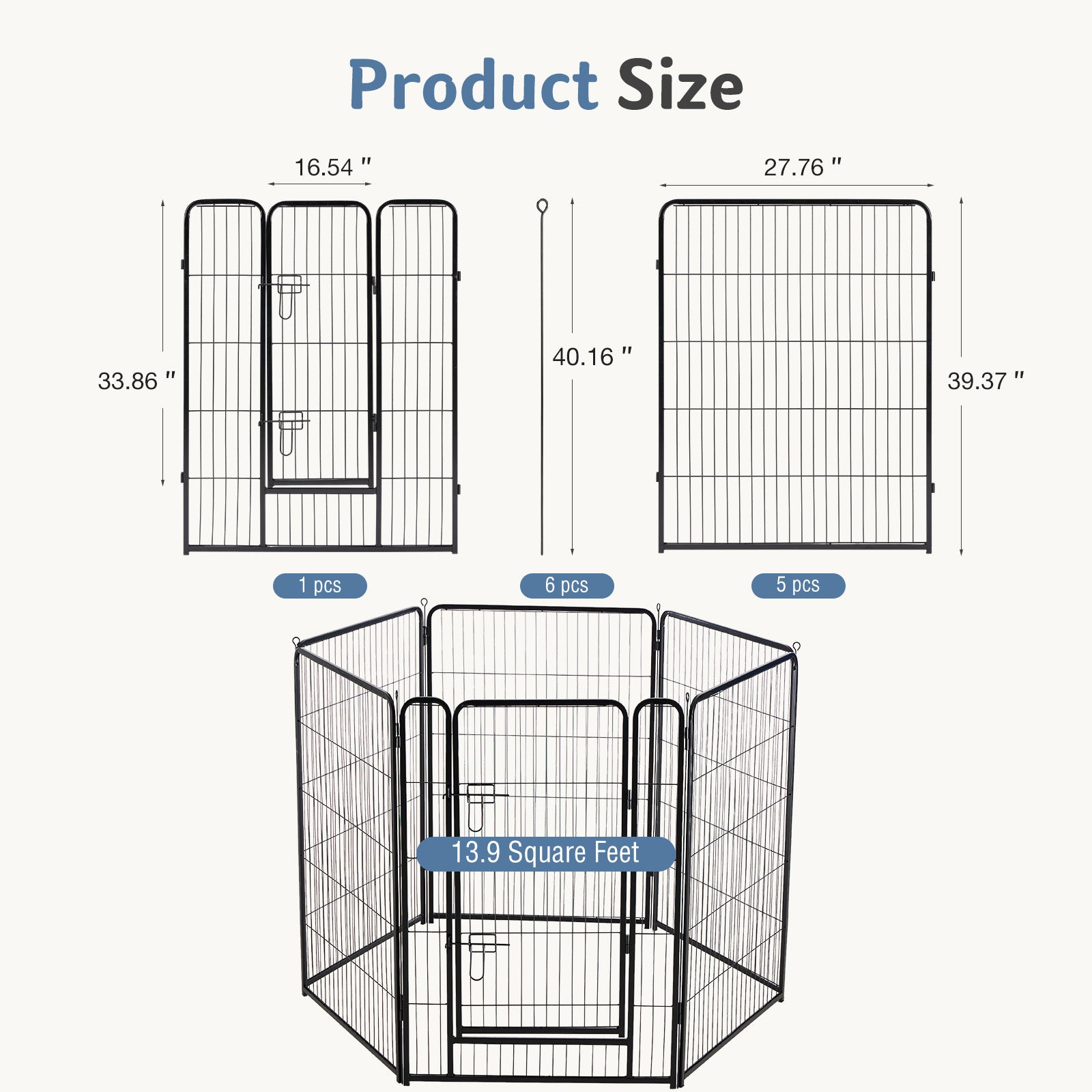 heavy duty metal dog fence panels durable rust resistant outdoor