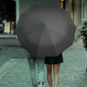 Travel-friendly folding umbrella that fits easily inside backpacks, handbags, and luggage