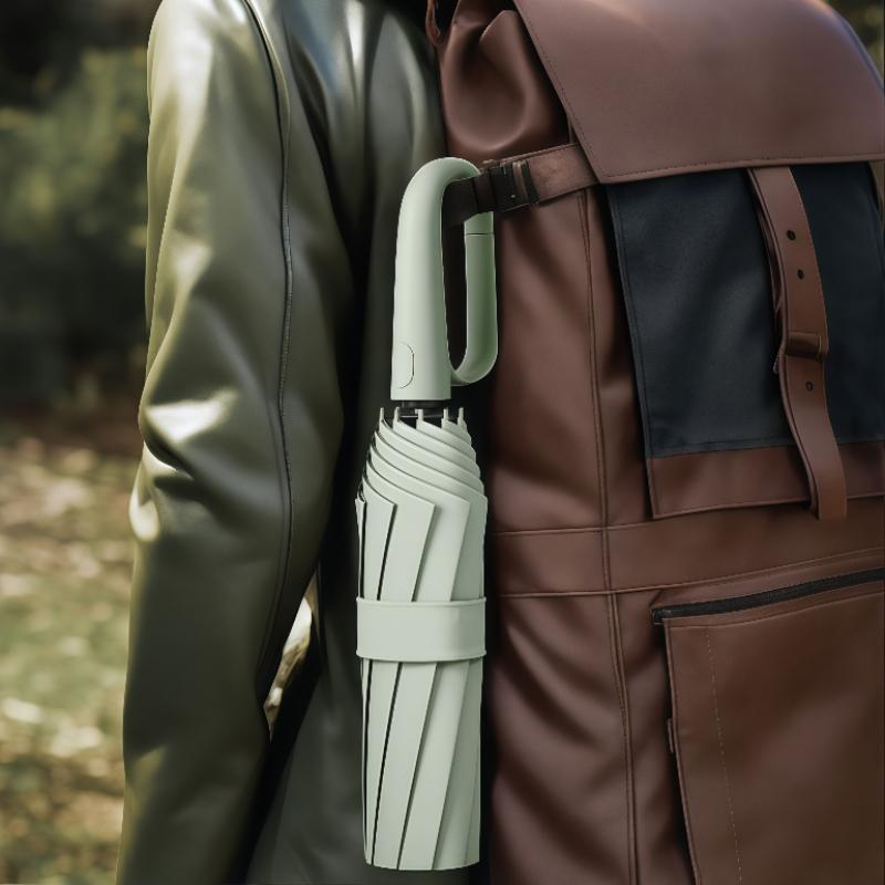 Durable travel umbrella featuring waterproof canopy and reinforced steel ribs