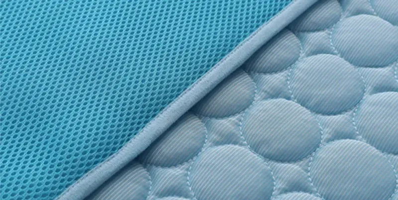 Ice silk cooling pet mat car seat cover use