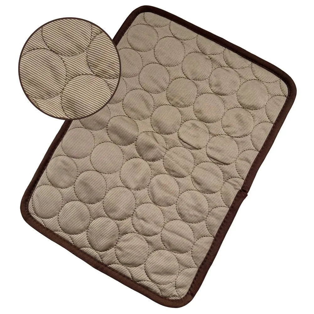 Ice silk cooling pet mat for kitten small size