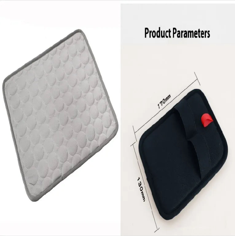 Ice silk cooling pet mat set of two colors bundle