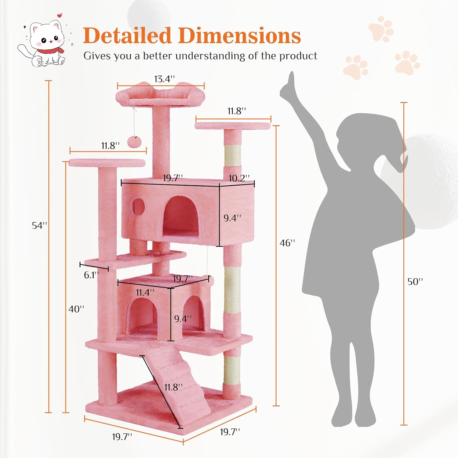 indoor cat activity tower for playing and relaxing