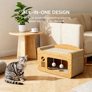Indoor cat lounge sofa scratcher bed