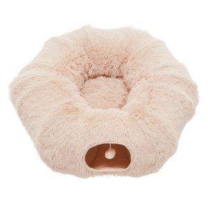 indoor cat play tunnel bed for active and curious pets