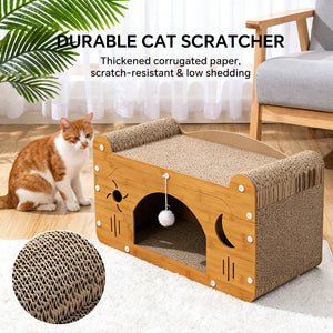 Indoor cardboard cat scratching sofa lounge bed