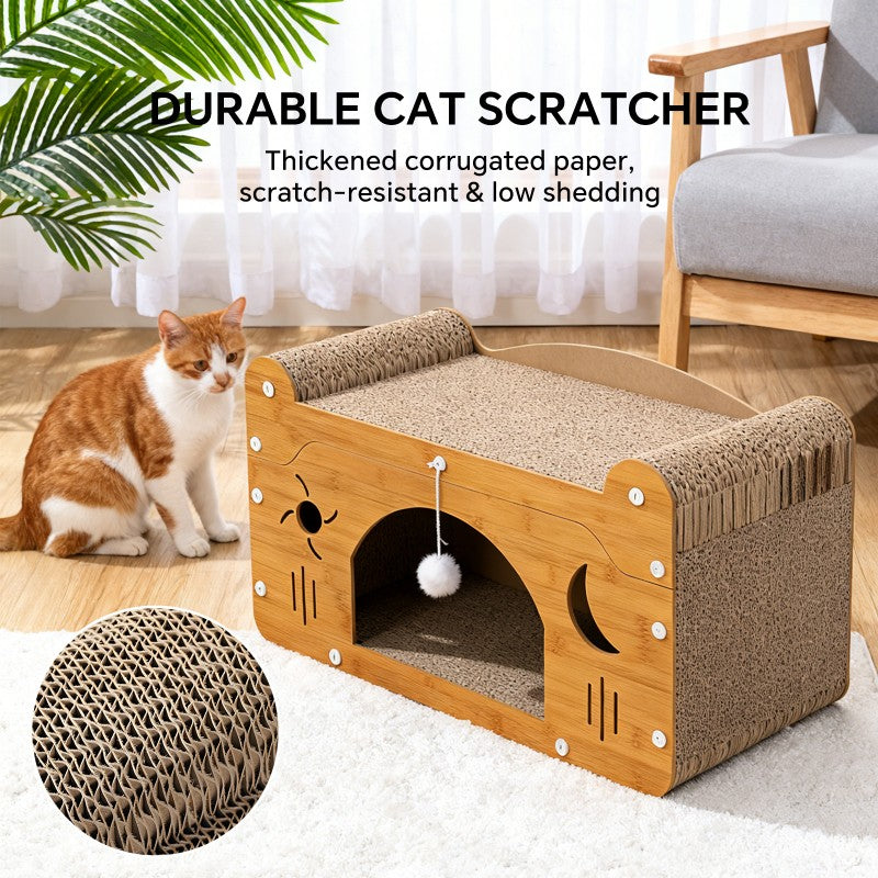 Indoor cardboard cat scratching sofa lounge bed