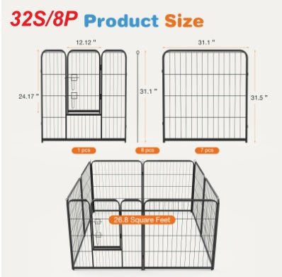 indoor outdoor dog cage play area with metal frame