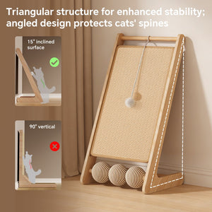 Interactive sisal cat scratching toy for indoor cats