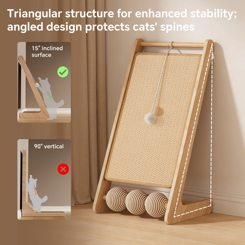 Interactive sisal cat scratching toy for indoor cats