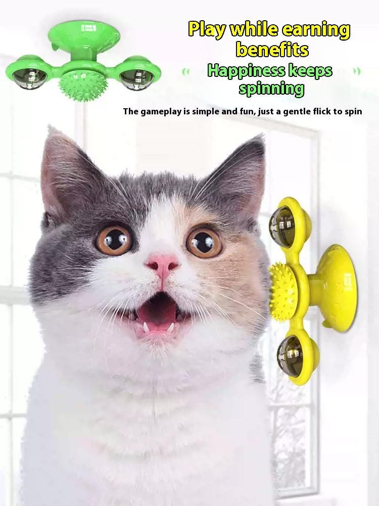 LED light ball toy for indoor cats