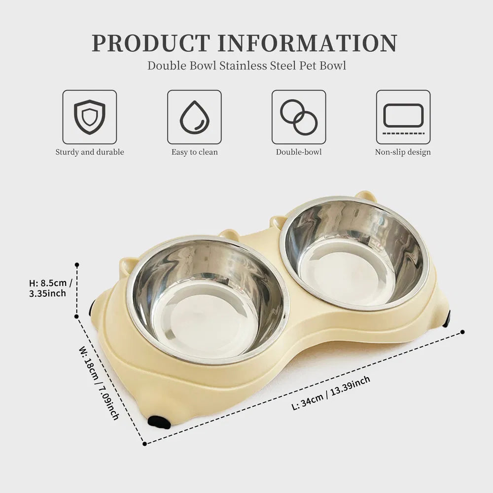 Luxury pet feeding station for cats and small dogs
