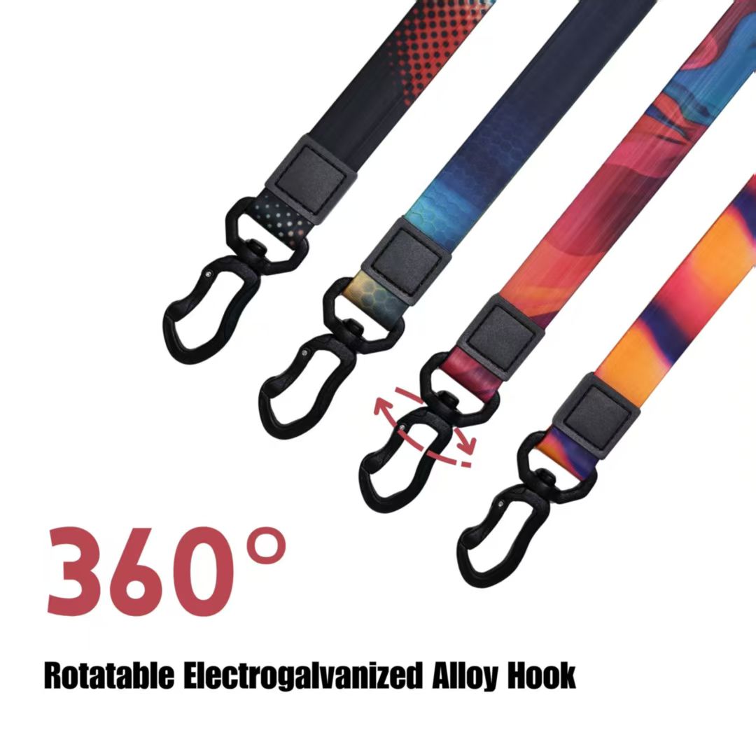 Modern printed dog leash with stylish heat transfer pattern